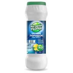 Чистящий порошок сода-эффект 400 г, ВЫГОДНАЯ УБОРКА "Лимон", РЕНЕССАНС КОСМЕТИК, МИНПРОМТОРГ