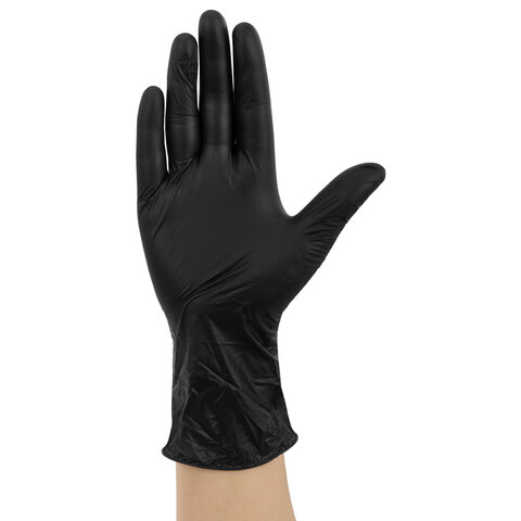 Перчатки виниловые универсальные 50 пар (100 шт.), размер S (малый), черные, RABBITEX (РАББИТЕКС) Standard, 702167 - фото 5