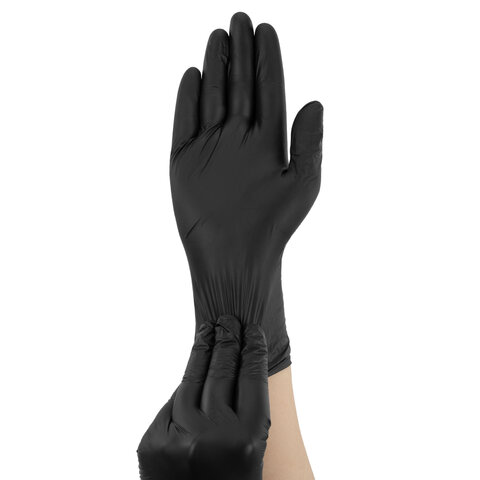 Перчатки виниловые универсальные 50 пар (100 шт.), размер S (малый), черные, RABBITEX (РАББИТЕКС) Standard, 702167 - фото 3