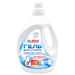 Гель для стирки всех видов тканей универсальный 3 л, LAIMA PROFESSIONAL &laquo;Альпийская Свежесть&raquo;, 702187