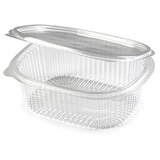 Одноразовый контейнер овальный 500 мл, С КРЫШКОЙ ЮП-РКС, КОМПЛЕКТ 360 шт., прозрачный ПЭТ, ЮПЛАСТ