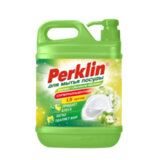 Средство для мытья посуды, с дозатором, концентрат, 1,5 л, PERKLIN (ПЕРКЛИН) "Зеленое яблоко", 702336