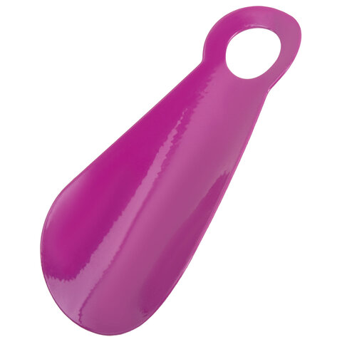 Ложка рожок для обуви МЕТАЛЛИЧЕСКАЯ 12см, 5 цветов, ассорти, SHEGRA (ШЕГРА), 702502