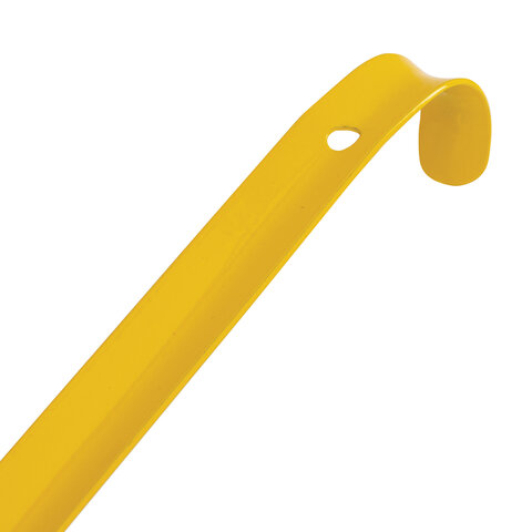 Ложка (рожок) для обуви с крючком МЕТАЛЛИЧЕСКАЯ 67 см, ЖЕЛТЫЙ, SHEGRA (ШЕГРА) PREMIUM, 702510 - фото 3