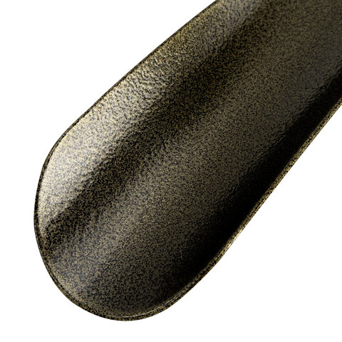 Ложка рожок для обуви с ушком МЕТАЛЛИЧЕСКАЯ 15 см, антик БРОНЗОВАЯ, SHEGRA (ШЕГРА), LUXE, 702513