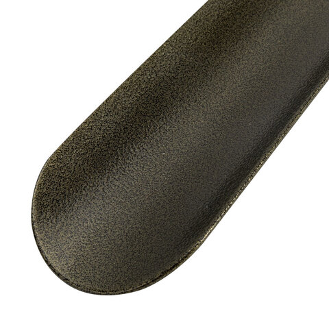 Ложка рожок для обуви с крючком МЕТАЛЛИЧЕСКАЯ 45 см, антик БРОНЗОВАЯ, SHEGRA (ШЕГРА), LUXE, 702514