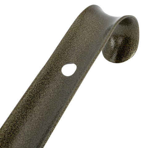 Ложка рожок для обуви с крючком МЕТАЛЛИЧЕСКАЯ 70 см, антик БРОНЗОВАЯ, SHEGRA (ШЕГРА), LUXE, 702516