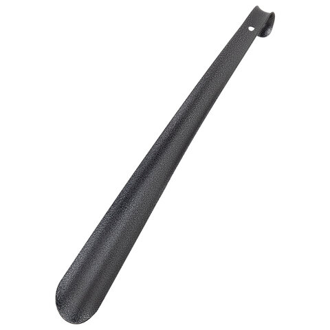 Ложка рожок для обуви с крючком МЕТАЛЛИЧЕСКАЯ 55 см, антик СЕРЕБРЯНАЯ, SHEGRA (ШЕГРА), LUXE, 702518