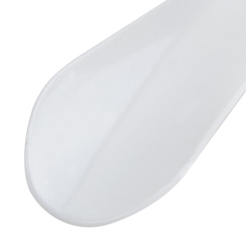 Ложка рожок для обуви ПЛАСТИКОВАЯ 15см, БЕЛАЯ, WBZ SHOES, 702520