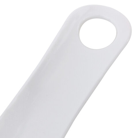 Ложка рожок для обуви ПЛАСТИКОВАЯ 15см, БЕЛАЯ, WBZ SHOES, 702520