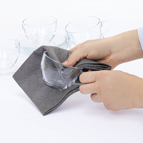 Салфетка КОРЕЙСКАЯ УМНАЯ для дома и авто БЕЗ РАЗВОДОВ, 30х40 см, 3 шт., УНИВЕРСАЛЬНАЯ, LAIMA, 702524 - фото 6