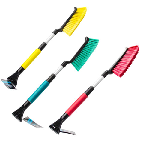 Щетка со скребком для снега телескопическая ручка, 57-70см, Black&Blue, ВВ1005