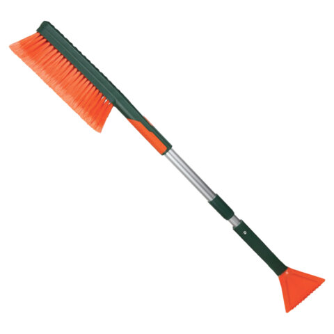 Щетка со скребком для снега телескопическая, мягкая щетина, 82-100 см, Li-Sa, LS279/2
