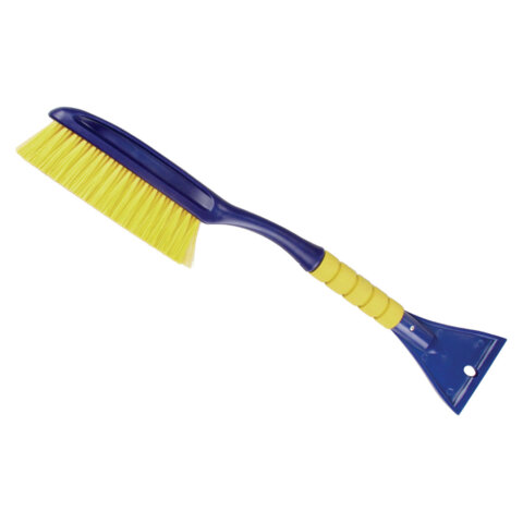 Щетка со скребком для снега автомобильная 58см мягкая щетина Goodyear, WB-02