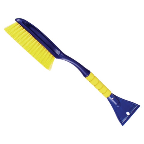 Щетка со скребком для снега автомобильная 58см мягкая щетина Goodyear, WB-02