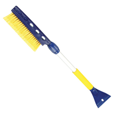 Щетка для снега со скребком телескопическая 75-94см, мягкая щетина, Goodyear, WB-06