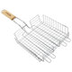 Решетка-гриль ГЛУБОКАЯ универсальная, 54х(28х35х5 см), БОЛЬШАЯ, хромированная, ТУРБАЗА, 702554
