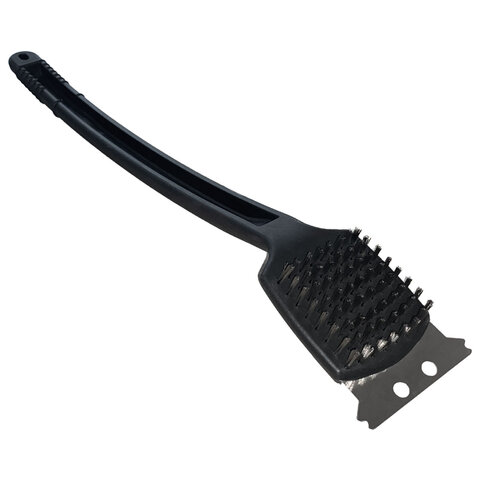 Щетка для чистки мангала и гриля 2 в 1, длинная ручка, ТУРБАЗА WBZ (ВБЗ), 702562