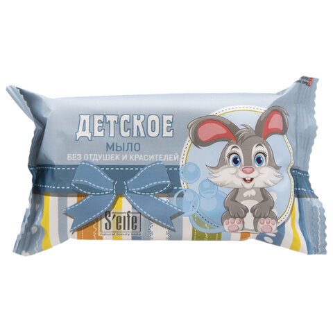 Мыло туалетное без отдушек и красителей 100г S'EIFE ДЕТСКОЕ КМЗ, штампованное, ш/к 91979