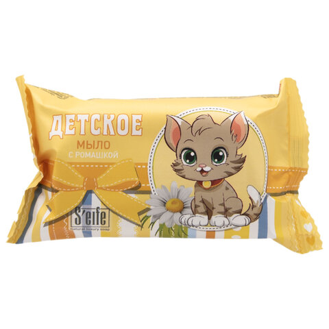 Мыло туалетное детское 100г S'EIFE "Ромашка" КМЗ, штампованное, ш/к 91962