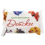 Мыло туалетное 200 г "Детское", КМЗ, цветная обертка