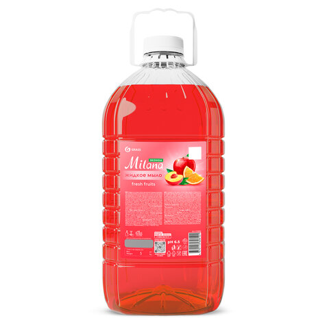 Мыло жидкое 5л GRASS MILANA "FRESH FRUITS"(Свежие фрукты), ПЭТ, 125806