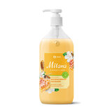 Мыло-крем жидкое гипоаллергенное 1 л, GRASS MILANA "Молоко и мед", дозатор