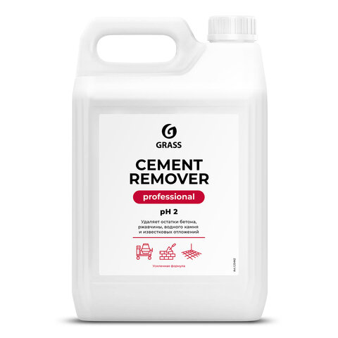 Средство для уборки после строительства 5,8 кг GRASS CEMENT REMOVER PROFESSIONAL, кислотное, 125442
