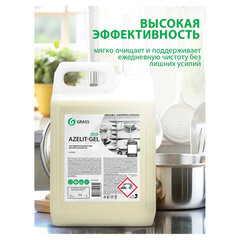 Средство для чистки плит, духовок, грилей от жира/<wbr/>нагара, ГЕЛЬ 5,4 кг, GRASS AZELIT-GEL, щелочное