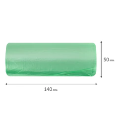 Мешки для мусора 30 л, зеленые, в рулоне 30 штук, ПНД 10 мкм, 50x60 см, серия "Classic", BOOMHOUSE (БУМХАУС), 702652