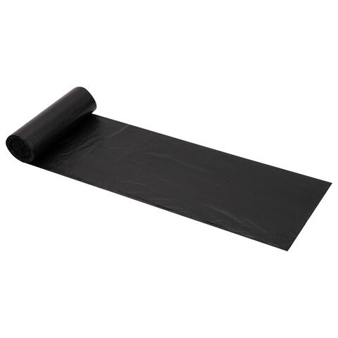 Мешки для мусора 60 л, черные в рулоне 30 штук, ПНД 10 мкм, 60x70 см, WBZ (ВБЗ), 702657 - фото 3