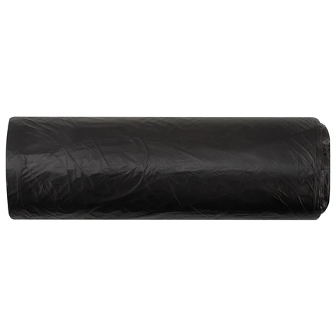 Мешки для мусора 60 л, черные в рулоне 30 штук, ПНД 10 мкм, 60x70 см, WBZ (ВБЗ), 702657 - фото 2