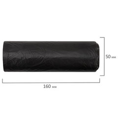 Мешки для мусора 60 л, черные в рулоне 30 штук, ПНД 10 мкм, 60&times;70 см, WBZ, 702657