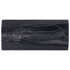 Мешки для мусора 120 л, черные в рулоне 10 штук сверхпрочные, ПВД 80 мкм, 70&times;110 см, LAIMA, 702664