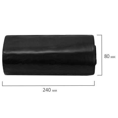 Мешки для мусора 160 л, черные, в рулоне 10 штук, прочные, ПВД 45 мкм, 90x110 см, LAIMA, 702674 - фото 4