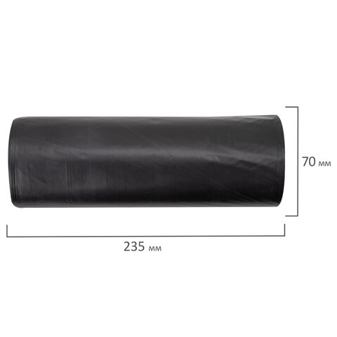 Мешки для мусора 240 л, черные, в рулоне 10 штук, прочные, ПВД 40 мкм, 90x125 см, LAIMA, 702683 - фото 3