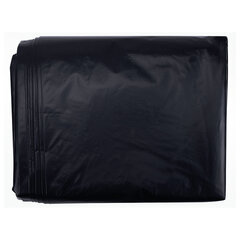 Мешки для мусора 240 л, черные в пласте 50 штук прочные, ПВД 40 мкм, 105&times;135 см, LAIMA, 702685