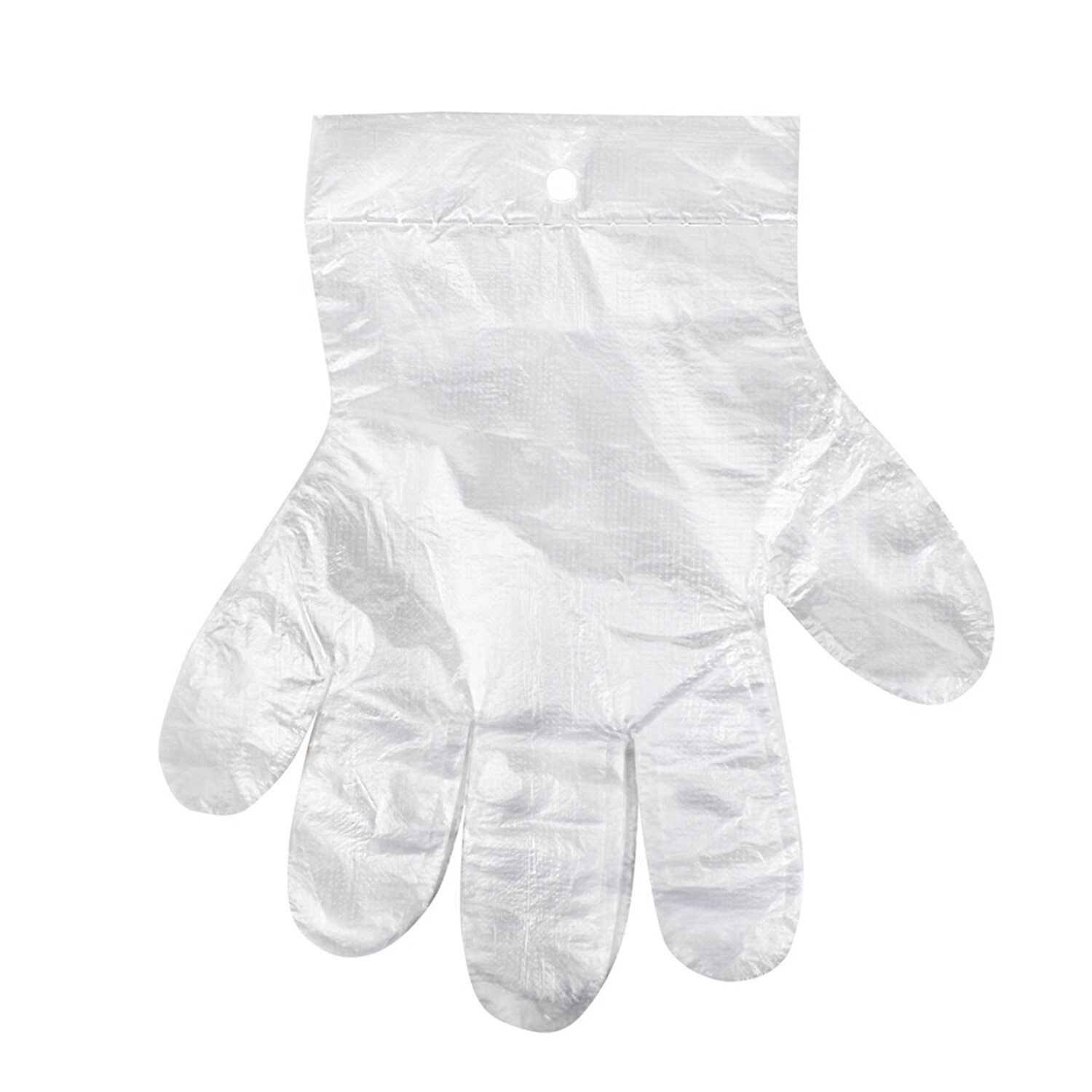 Перчатки полиэтиленовые одноразовые ОТРЫВНЫЕ, КОМПЛЕКТ 50 пар (100 шт.), размер L, 5 мкм, ELEGREEN