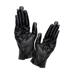 Перчатки одноразовые, эластомер TPE, КОМПЛЕКТ 50 пар, индивидуальная упаковка, размер L, черные, ELEGREEN