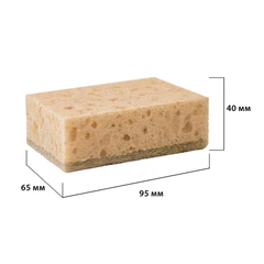 Губки для посуды 9,5&times;6,5&times;4 см, XL, ЭКСТРА ПЕНА, КОМПЛЕКТ 10 штук, КРУПНОПОРИСТЫЕ, цвет шоколад, PERKLIN (ПЕРКЛИН), 702736