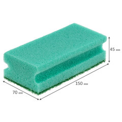 Губки бытовые 15&times;7&times;4,5 см, XXL, ПРОФИЛЬНЫЕ, КОМПЛЕКТ 10 штук, поролон/<wbr/>абразив, LAIMA PROFESSIONAL, 702741