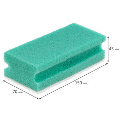 Губки бытовые 15&times;7&times;4,5 см, XXL, ПРОФИЛЬНЫЕ, КОМПЛЕКТ 10 штук, поролон/<wbr/>щадящий абразив, LAIMA PROFESSIONAL, 702742