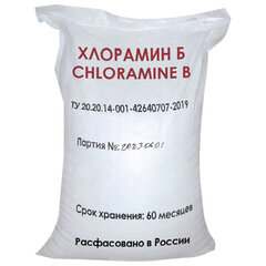 Средство дезинфицирующее ХЛОРАМИН-Б технический, Россия, пакет 300 г, АКВА, честный знак