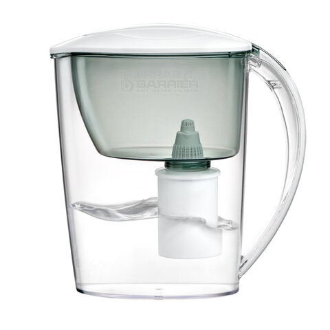 Кувшин-фильтр для очистки воды БАРЬЕР "Экстра", 2,5 л, со сменной кассетой, малахит, В092Р45