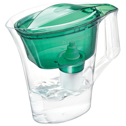 Кувшин-фильтр для очистки воды БАРЬЕР "Нова", 2,5 л, со сменной кассетой, зеленый, В4, В442Р00 - фото 2