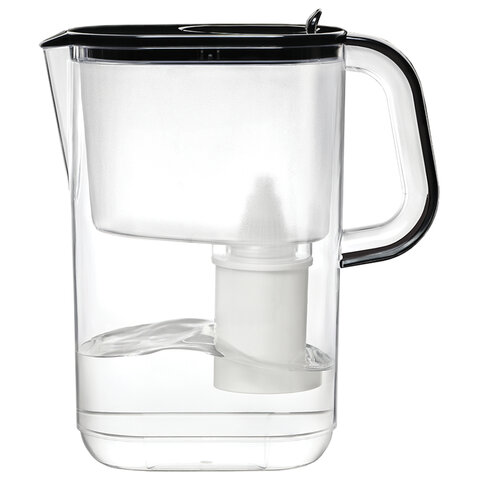 Кувшин-фильтр для очистки воды БАРЬЕР "Эверест", 3,5 л, со сменной кассетой, черный, В775Р00