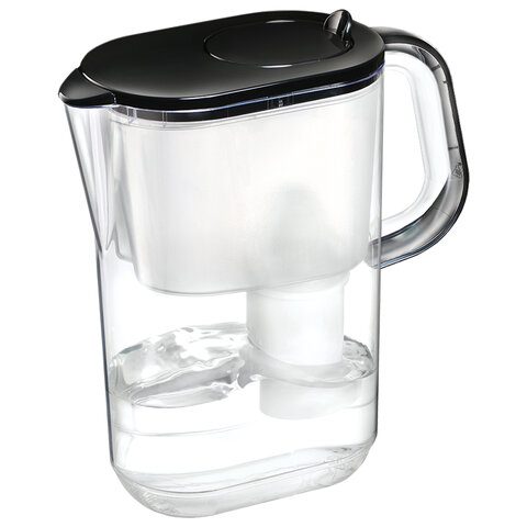 Кувшин-фильтр для очистки воды БАРЬЕР "Эверест", 3,5 л, со сменной кассетой, черный, В775Р00 - фото 2