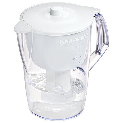 Кувшин-фильтр для очистки воды БАРЬЕР "Лайт", 3,6 л, со сменной кассетой, белый, В060, В060Р51 - фото 2