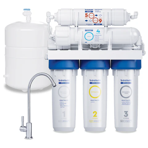 Фильтр для воды с краном и баком БАРЬЕР "ПРОФИ Осмо 100" обратный осмос 5 ступеней, б, Н151Р01
