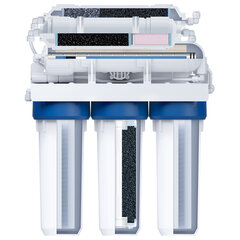 Фильтр для воды с краном и баком БАРЬЕР &laquo;ПРОФИ Осмо 100 М&raquo;,обратный осмос 6 ступеней